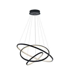 Lampa wisząca AARON 352710342 oprawa w kolorze czarnym z możliwością zmiany barwy światła TRIO