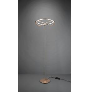 Lampa podłogowa CHARIVARI 421210108 oprawa w kolorze złotym TRIO