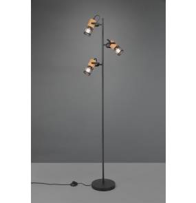 Lampa podłogowa TOSH 404300332 oprawa w kolorze czarnym TRIO