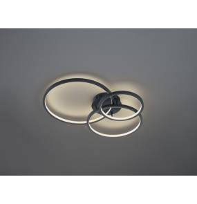 Lampa sufitowa AARON 652710342 oprawa w kolorze antracytowym + pilot TRIO