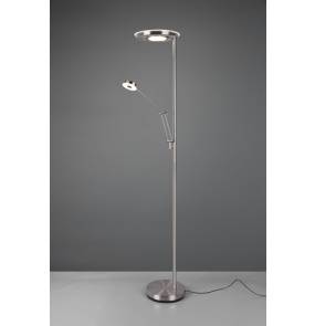 Lampa podłogowa BARRIE 424210307 oprawa w kolorze srebrnym TRIO