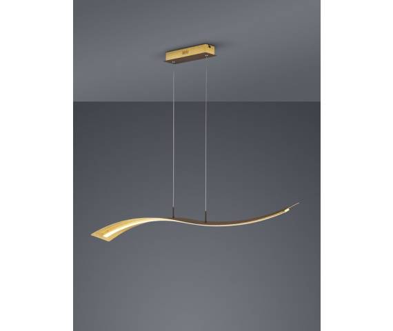 Lampa wisząca SALERNO 324610179 oprawa w kolorze złotym TRIO