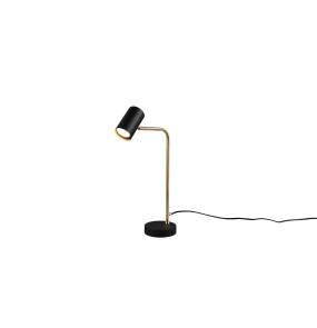 Lampa biurkowa MARLEY 512400108 oprawa w kolorze czarno złotym TRIO