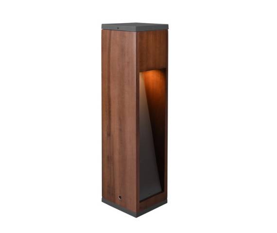 Lampa zewnętrzna słupek CANNING 509660130 oprawa z drewna TRIO