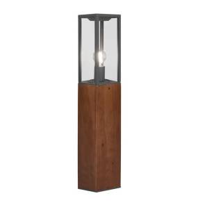 Lampa zewnętrzna supek GARONNE 401860130 metalowa oprawa z elementami z drewna TRIO