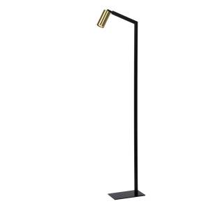 Lampa podłogowa SYBIL 45799/01/30 oprawa w kolorze czarno-złotym LUCIDE