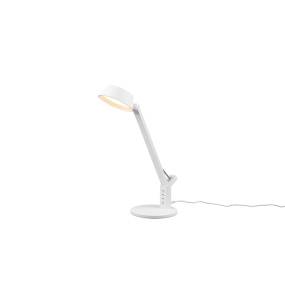 Lampa biurkowa biała AVA 523090131 TRIO ze złączem USB funkcją ładowania 