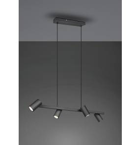 Lampa wisząca  MARLEY 302400432 oprawa w kolorze czarnym TRIO