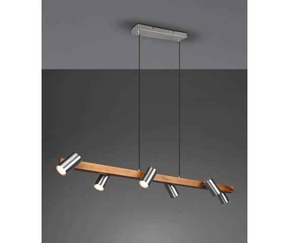 Lampa wisząca MARLEY 312490607 oprawa w kolorze niklu TRIO