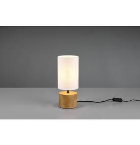 Lampa stołowa WOODY R50171930 oprawa w kolorze drewna i bieli RL