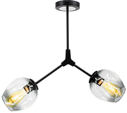 Lampa sufitowa Boston 1962/2 BLACK - BL czarna Elem 