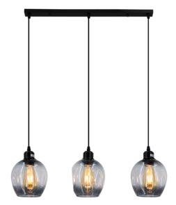 Lampa wisząca Atena 8182/3 BL czarna Elem 