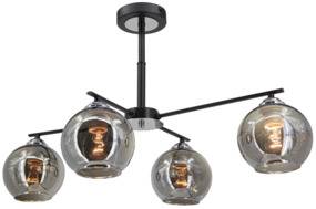 Lampa sufitowa Neapol 1859/4 8C BL czarny, chrom Elem 