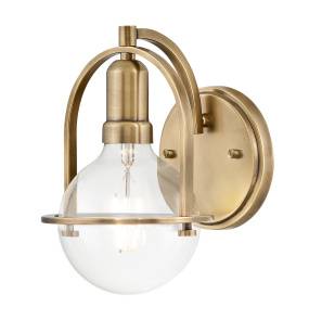 Lampa ścienna SOMERSET QN-SOMERSET1-C-HB stary mosiądz Quintiesse 