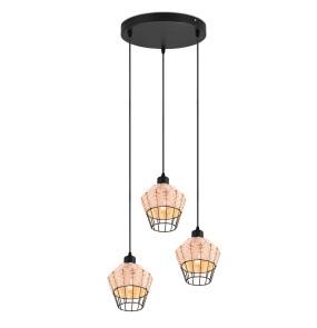 Lampa wisząca BORKA R31263336 rattanowa oprawa RL