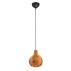 Lampa wisząca SPROUT R31291036 oprawa w kolorze czarnym z rattanowym kloszem RL