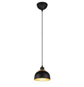 Lampa wisząca PUNCH R30811032 oprawa w kolorze czerni i złota RL