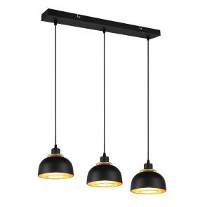 Lampa wisząca PUNCH R30813032 oprawa w kolorze czerni i złota RL