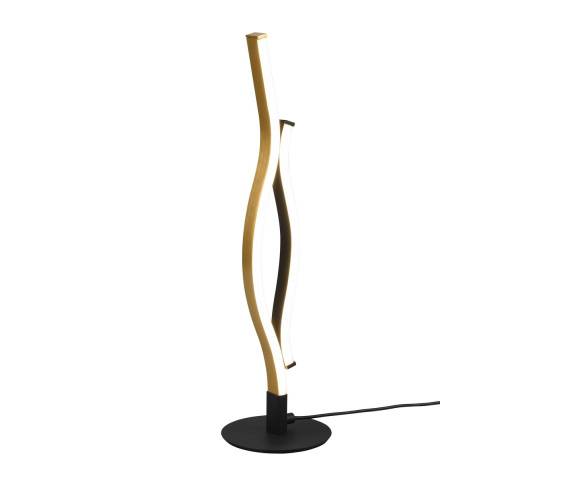 Lampa stołowa BLAZE 541210208 oprawa w kolorze czarno złotym z możliwościa zmiany barwy światła TRIO