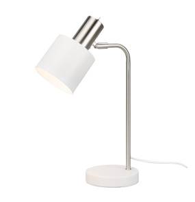 Lampa stołowa ADAM R51041031 oprawa w kolorze srebra i bieli RL