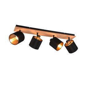 Lampa sufitowa TOMMY R81334030 oprawa w kolorze drewna, czerni i złota RL