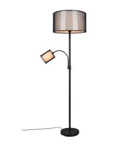 Lampa podłogowa BURTON 411400232 oprawa w kolorze czarnym TRIO