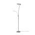 Lampa podłogowa GRANBY 424310207 oprawa w kolorze srebrnym z możliwością regulacji barwy światła TRIO