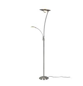 Lampa podłogowa GRANBY 424310207 oprawa w kolorze srebrnym z możliwością regulacji barwy światła TRIO