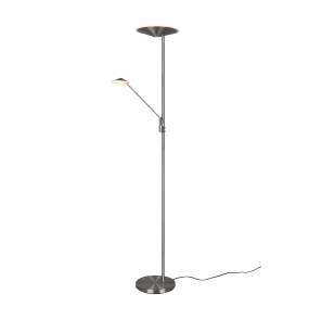 Lampa podłogowa BRANTFORD 425610207 oprawa w kolorze srebrnym z możliwością regulacji barwy światła TRIO