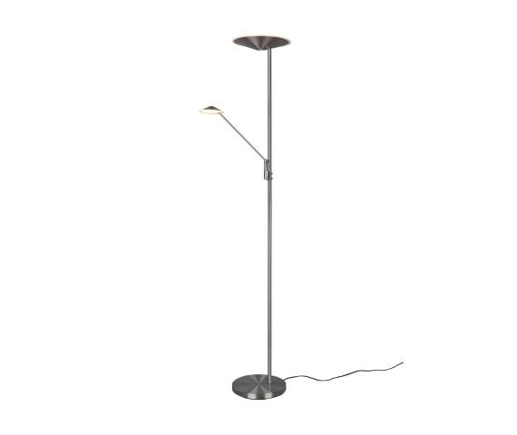 Lampa podłogowa BRANTFORD 425610207 oprawa w kolorze srebrnym z możliwością regulacji barwy światła TRIO