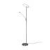 Lampa podłogowa BRANTFORD 425610207 oprawa w kolorze srebrnym z możliwością regulacji barwy światła TRIO