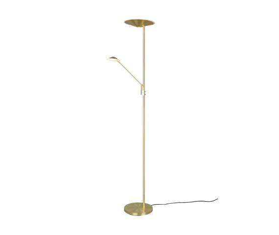 Lampa podłogowa BRANTFORD 425610208 oprawa w kolorze złotym z możliwością regulacji barwy światła TRIO