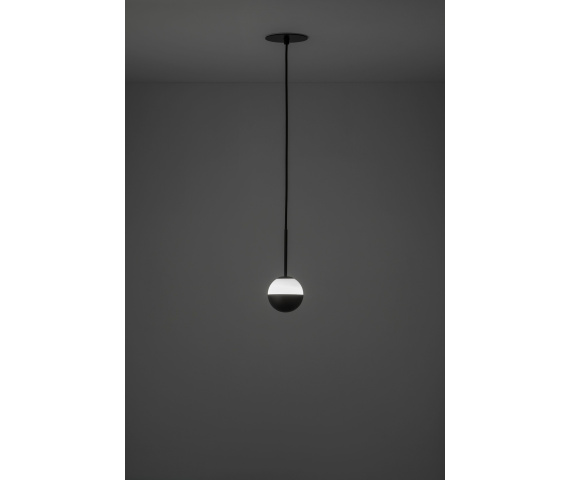 Lampa wisząca podtynkowa Alfi T-3744AR czarna/złota Estiluz