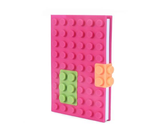 Klockowy notes ciemny róż notatnik zeszyt DL