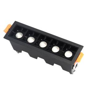 Oprawa wpuszczana liniowa LED 10W 4000K JDL-5T czarna DL