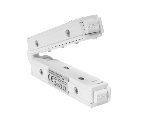 Łącznik prosty do szyn magnetycznych LL-ZTMK biały DL