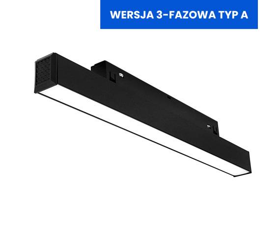 Linia Led do szyn magnetycznych DL 12W 4000K DDCX-FG300 - TYP A