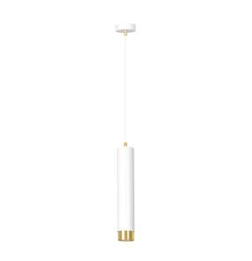 Lampa wisząca KIBO 1 WHITE-GOLD 642/1 biało-złota Emibig