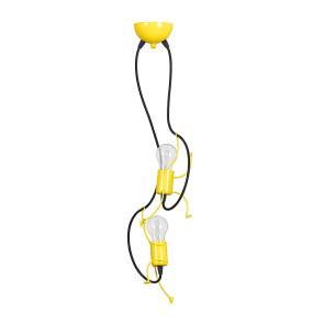 Lampa wisząca dziecięca BOBI 2 YELLOW 536/2 żółta Emibig