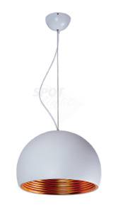 WYPRZEDAŻ Lampa wisząca Tuba 5183102 SPOTLight biały/złoty stylowa oprawa wisząca 