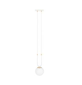 Lampa wisząca GLAM 1 WHITE/OPAL 1115/1 Emibig