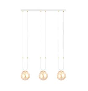 Lampa wisząca GLAM 3 WHITE/MIODOWY 1117/3 Emibig