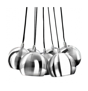  WYPRZEDAŻ EKSPOZYCJA Lampa wisząca Noa 7 AZ1043 AZzardo nowoczesna oprawa w kolorze chromu