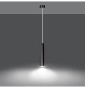 Lampa wisząca LUNA 1 BLACK 956/1 czarna Emibig