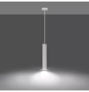 Lampa wisząca LUNA 1 WHITE 955/1 biała Emibig