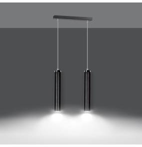 Lampa wisząca LUNA 2 BLACK 956/2 czarna Emibig