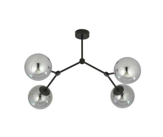 Lampa sufitowa SPACE 4 1134/4 grafitowy klosz Emibig