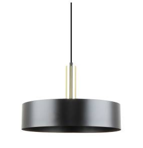 Lampa wisząca LEO A8133 oprawa w kolorze czarnym z elementami złota ZUMA LINE