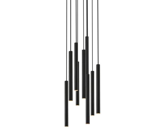 Lampa wisząca LOYA P0461-09C-P7P7 oprawa w kolorze czarnym ZUMA LINE