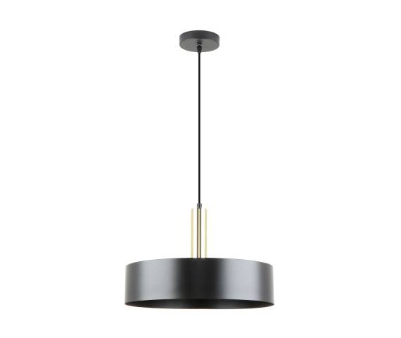 Lampa wisząca Leo A8133XL oprawa w czarnym kolorze ze złotym akcentem Zuma Line